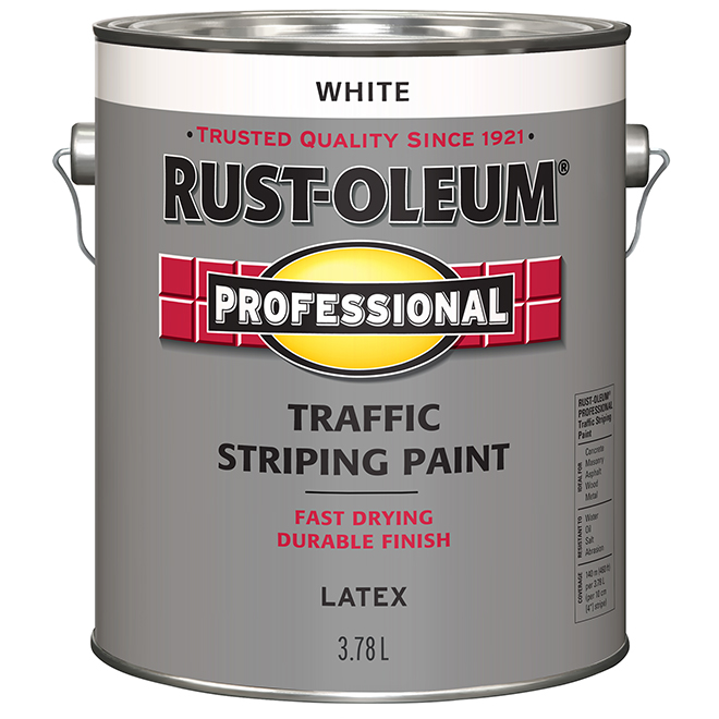 Rust Oleum Professional Traffic Striping Paint White Latex