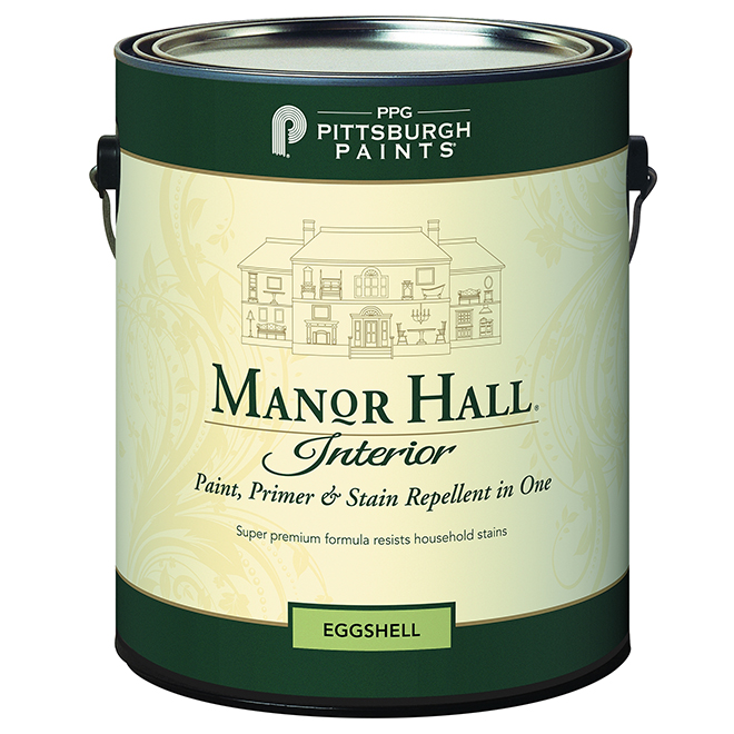 Manor Hall Acrylic Latex Interior Paint Primer And Stain Repellant In