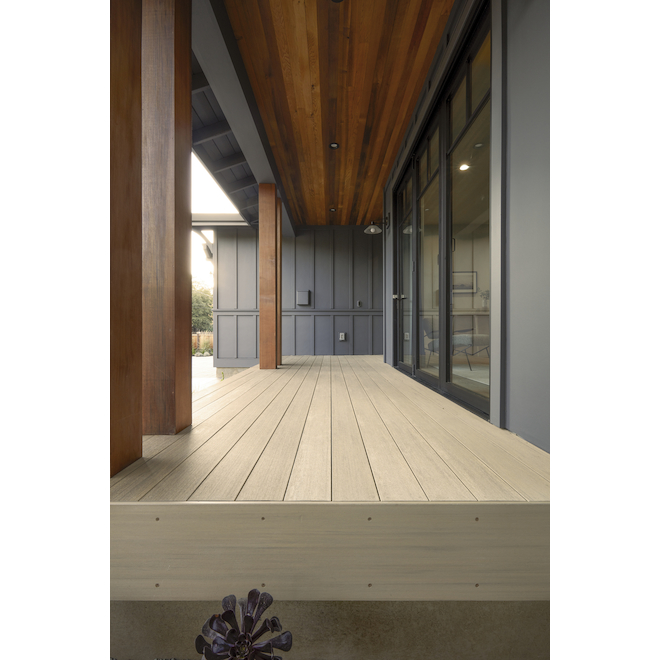 Timbertech Azek Weathered Teak Ft Vc Decking Board Adb Wt Rona