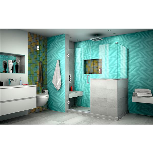 Paroi De Douche En Verre Unidoor Plus De Dreamline Po Chrome Shen