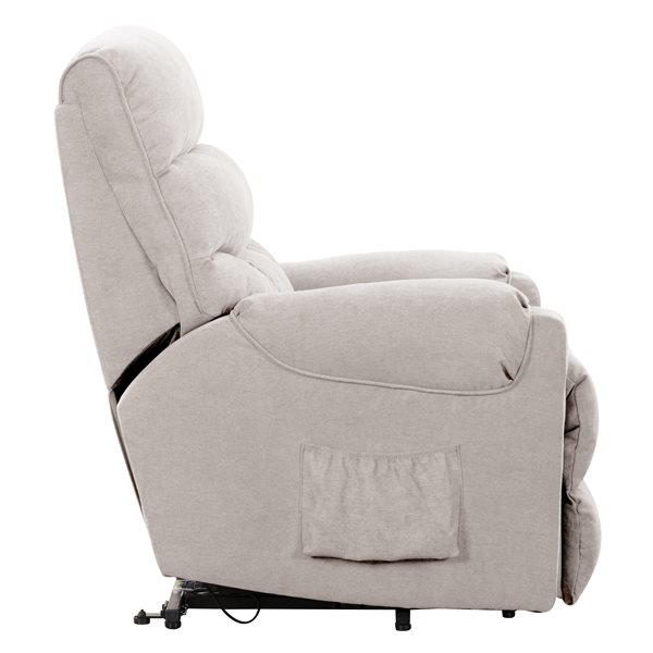 Corliving Dallas Contemporary Modern Synthetic Chenille Fabric Recliner