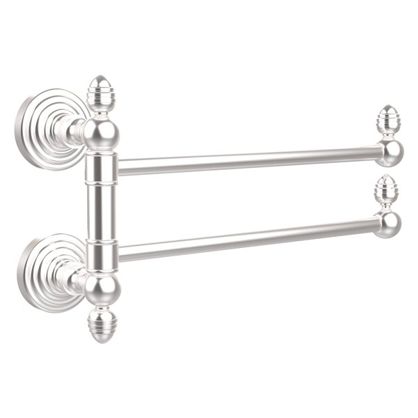 Allied Brass Waverly Place Collection Swing Arm Towel Rail In Satin