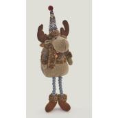 Chevreuil en peluche Holiday Living, 5,5 po x 3,9 po x 21,2 po, gris