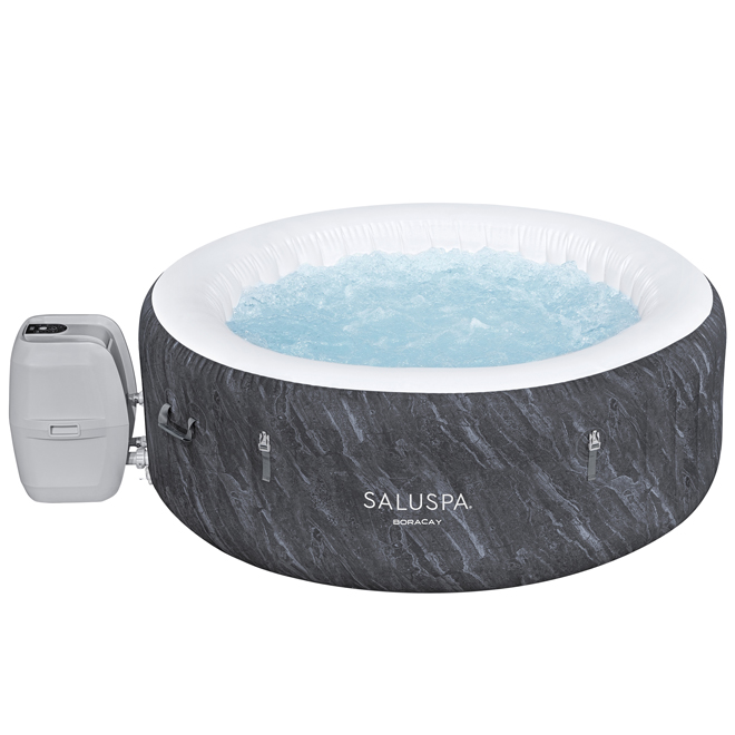 Bestway Boracay SaluSpa Airjet Black/White Inflatable Spa - 177-Gallon