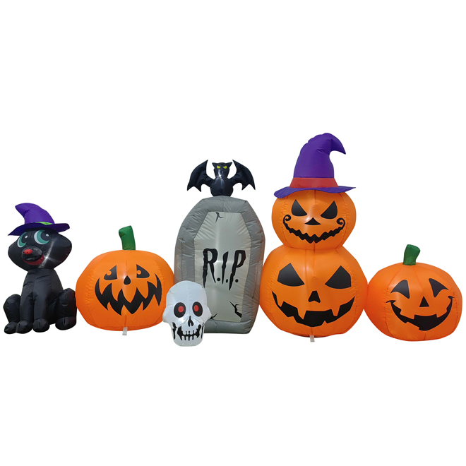 Hallloween Inflatable Family 3.46 x 1.98-ft