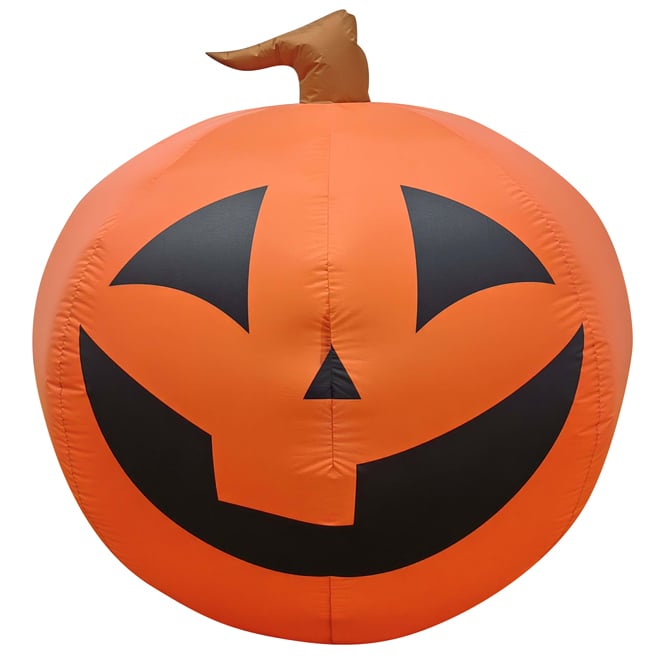 Citrouille Gonflable Halloween - 40 Cm En PVC - Décoration Intérieure/extérieure - Visage Souriant Effrayant