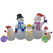 Celebrations by L&CO Inflatable Snowman Family 4.3-ft