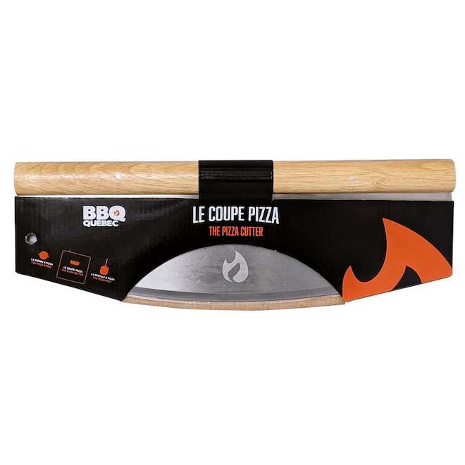 BBQ Québec 14-in Stainless Steel and Wood Pizza Cutter
