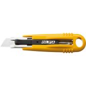 Olfa SK-4 Self-Retracting Safety Knife - 6.3-in - ABS Plastic and Stainless Steel - Yellow