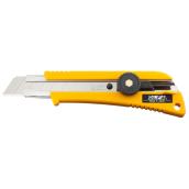 Olfa L-2 Heavy-Duty Utility Knife with Anti-Slip Grip - 18-mm - ABS Plastic and Steel - Yellow