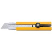 Couteau à lame rétractable sécable EH-1 OLFA à cliquet 25 mm plastique ABS jaune et acier