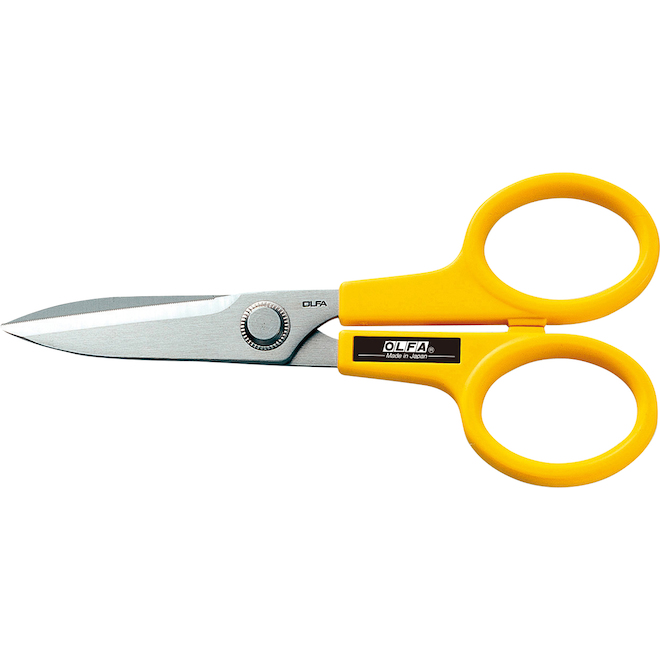 Olfa All Purpose Scissors - 7-in - Stainless Steel - Yellow