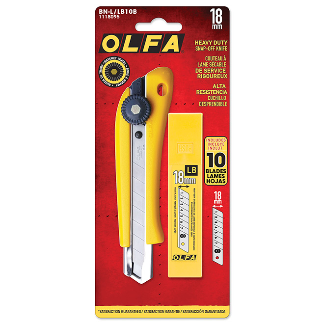 Olfa Heavy Duty Snap-Off Utility Knife - 18 mm 1118095 Olfa Heavy Duty Snap-Off Utility Knife - 18 mm 1118095
