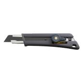 Olfa Heavy-Duty Utility Knife - 18-mm - Rubber and Steel - Black
