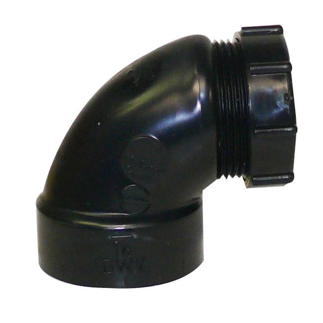 1-1/2-in Dia. 90-Degree ABS Slip Joint Trap Adapter Fitting