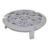 4-in Dia.  PVC Grey Pipe End Drain Grate