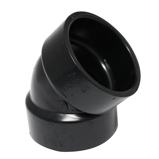 1-1/2-in Dia. 45-Degree ABS Short Bend Elbow Fitting (40 Pack)