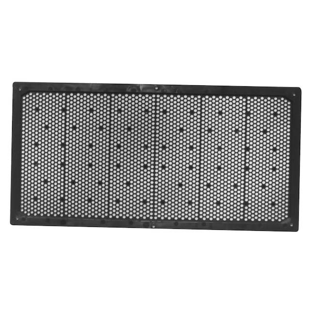 Duraflo Rectangular Soffit Vent in Black Plastic - 16 x 48-in