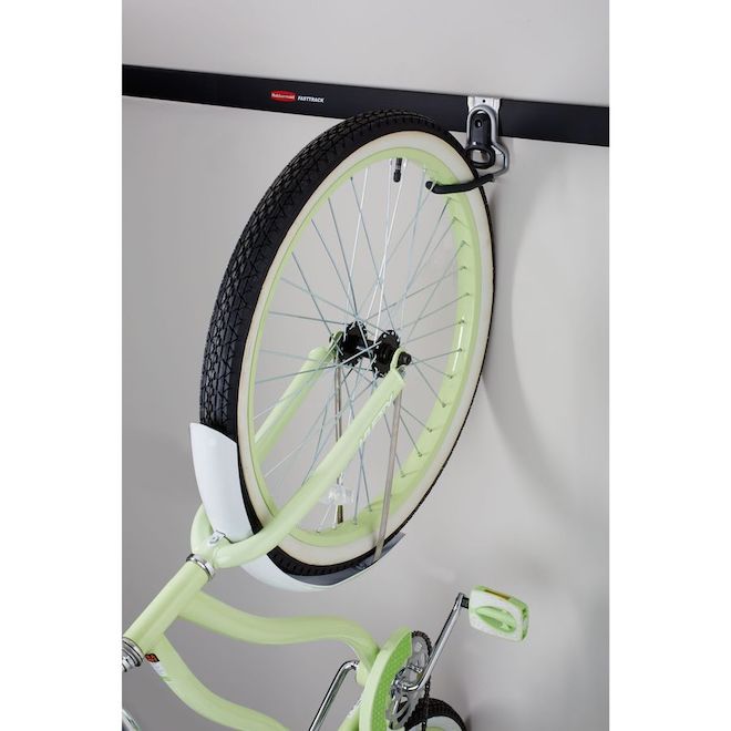 Crochet de vélo monobloc Rubbermaid FastTrack pour garage acier