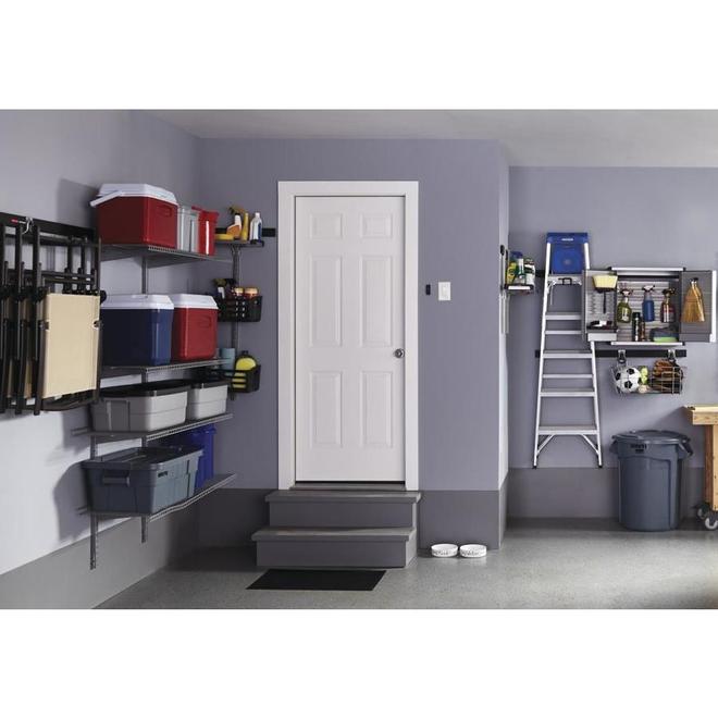 Rubbermaid FastTrack Garage 12-Piece Black/Silver Steel