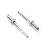 Long Aluminum Rivets - 1/8-in x 1/2-in - 100/Pack