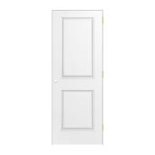 Metrie Pre-Hung 2-Panel Door - Left-Hand Swing - Primed Hardboard - 30-in x 81-in x 1 3/8-in