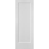 Masonite Lincoln Park Door - 1-Panel - MDF - Primed -Slab - Interior - 24-in W x 80-in H x 1-3/8-in T