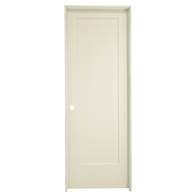 Masonite Single Panel Lincoln Park Door - Right-Hand Swing - Primed MDF - 28-in x 80-in x 1 3/8-in