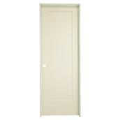 Masonite Single Panel Lincoln Park Door - Right-Hand Swing - Primed MDF - 28-in x 80-in x 1 3/8-in