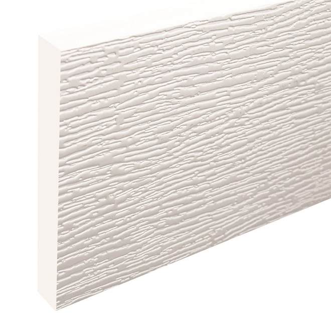 Metrie PVC Trim Board 1 2 in x 5 1 2 in x 8 ft White Oar