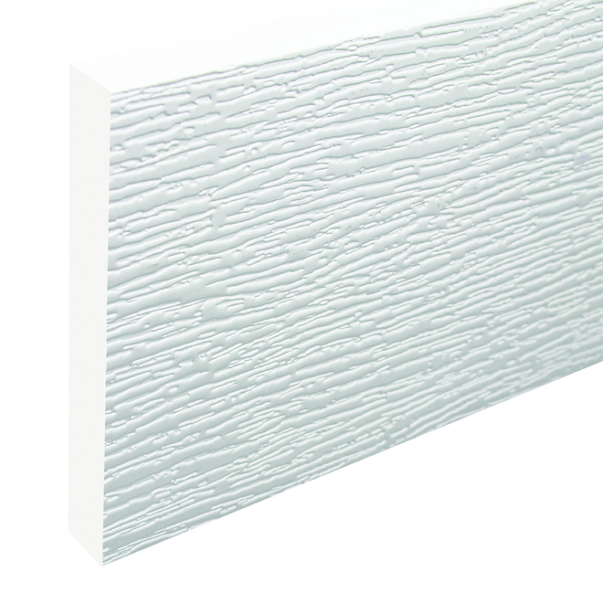 Plinthe de finition en PVC Metrie 3/4 po x 5 1/2 po x 12 pi blanc Boa