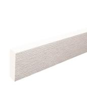 Planche de finition réversible en PVC Metrie, 1 1/4 po x 3 1/2 po x 10 pi, blanc