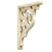 12-in Raw Pine Bracket