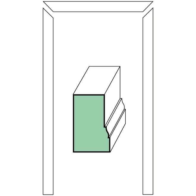 36-in x 6.6-ft Pine Primed Finger Joint Door Casing Kit