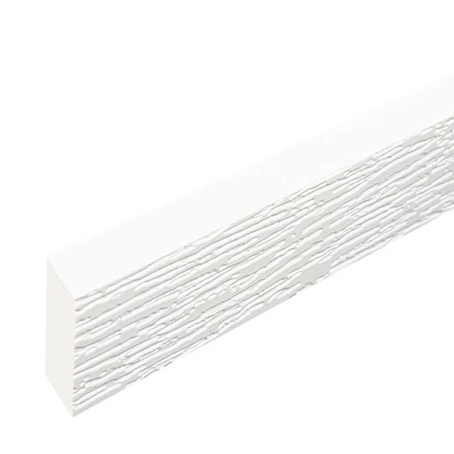 Planche de finition réversible en PVC Metrie, 3/4 po x 1 1/2 po x 12 pi, blanc