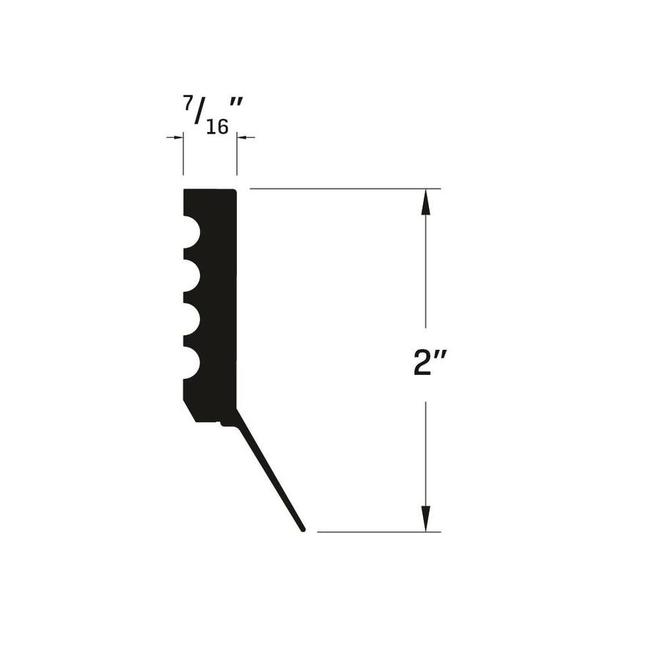 Plinthe intérieure/extérieure en PVC Royal Mouldings Limited 1,875 po x 9 pi