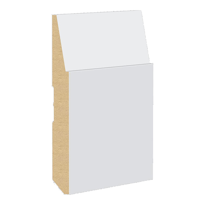 Metrie 5/8-in x 5 1/2-in x 12-ft MDF Bevelled Baseboard