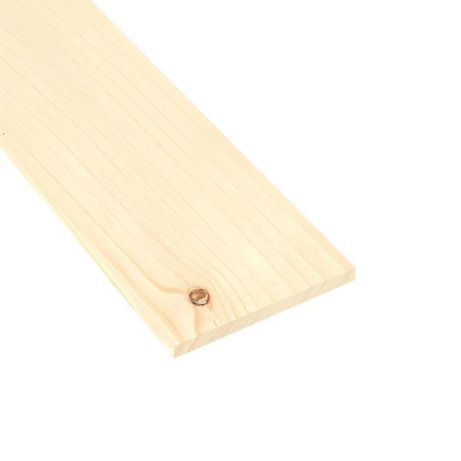 1 x 3 x 8-ft Primed Finger Joint Pine Appearance Board