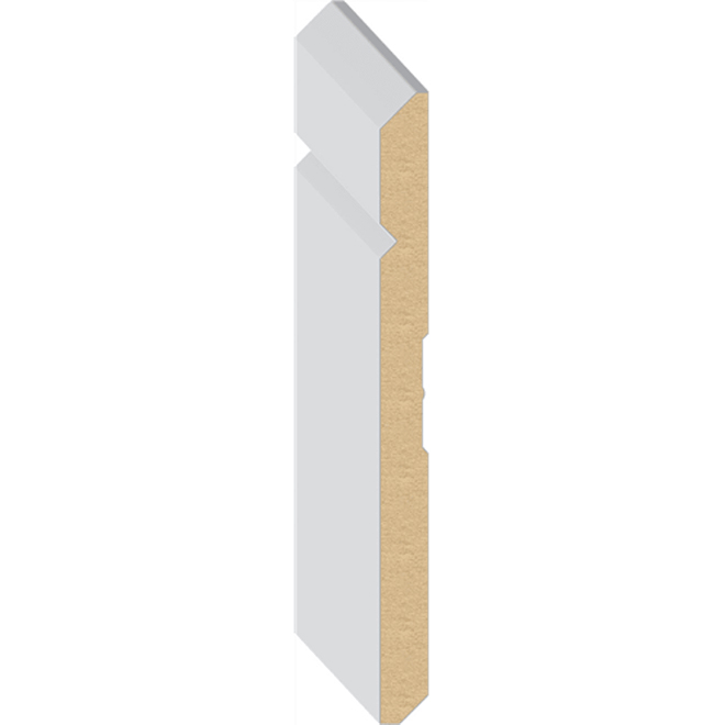 1/2-in x 6-in x 8-ft Primed MDF Baseboard Moulding