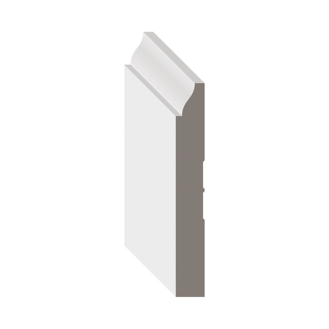Primed Pine Baseboard Moulding