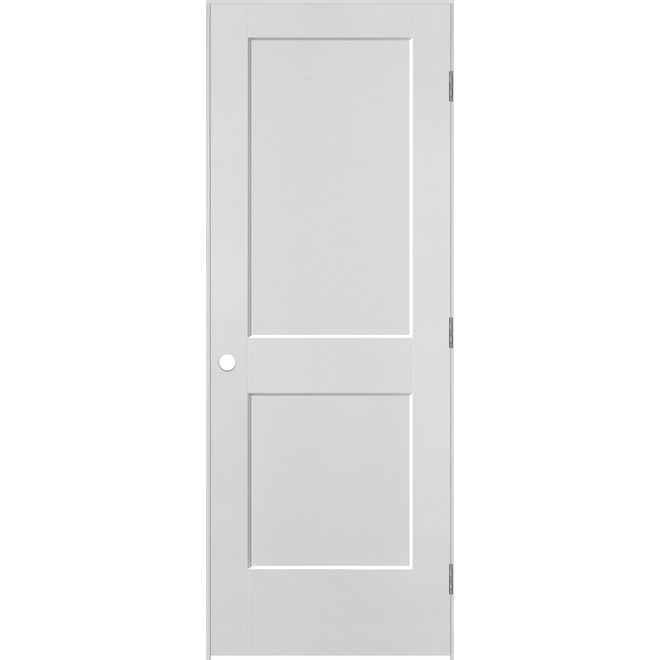 Porte intérieure prémontée Logan, main gauche, 30 x 80 po, apprêtée