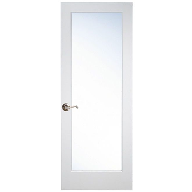Masonite French Door - 1-Panel Full Lite Frosted Glass - MDF - 32-in W x 80-in H