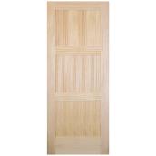 Metrie Door Slab - Natural Pine - Hollow Core - 3-Panel