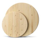 Panneau de bricolage en bois Metrie, rond, épinette, 24 po de diamètre x 1 po d'épais