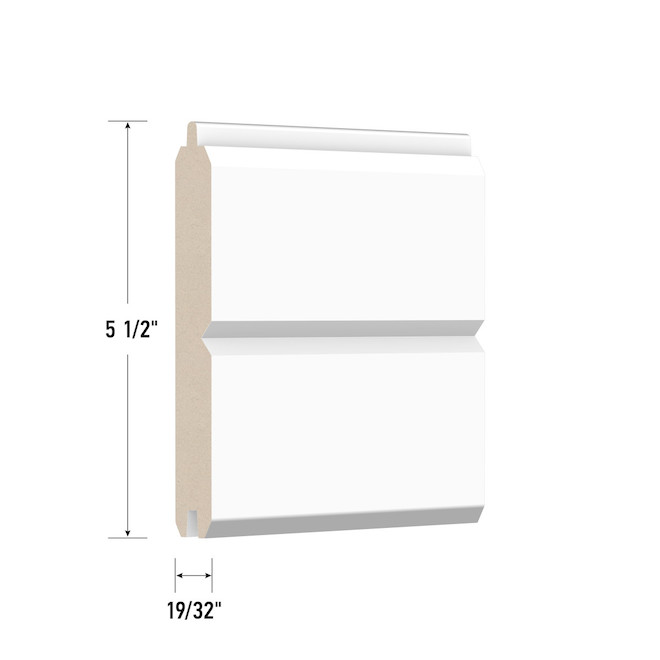 Lambris Metrie Complete MDF PWH T V Rainures 19/32 x 5-1/2 F12