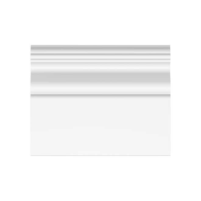 Metrie 4.75-in x 8-ft White Primed MDF Baseboard