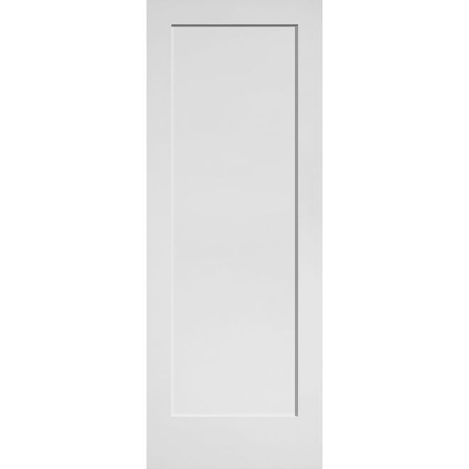 32-in x 80-in 1-Panel Shaker Primed MDF Solid Core Interior Door
