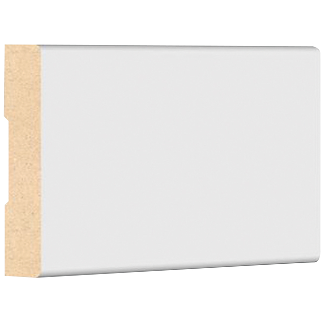 Metrie 11/16-in  x 5-1/2 -in x 10-ft Primed White MDF Baseboard