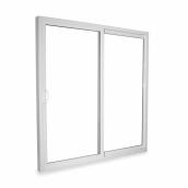 Metrie Patio Door White in Vinyl Lefthand Sliding Opening 72 W x 80 H x 4 5/8-in D