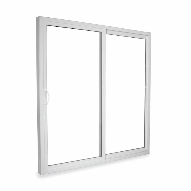 Metrie Windsor 72 W x 80 H x 4.87-in D Low-E Tempered Clear Glass White ...